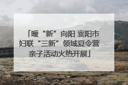 暖“新”向阳 襄阳市妇联“三新”领域夏令营亲子活动火热开展