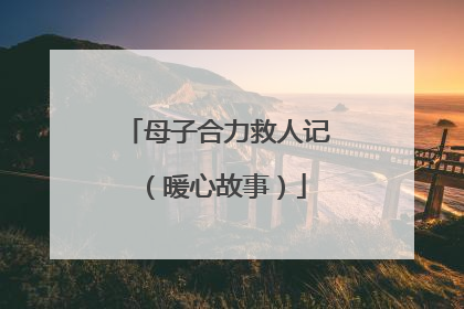 母子合力救人记（暖心故事）