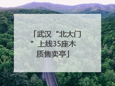 武汉“北大门”上线35座木质售卖亭