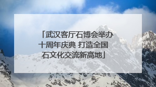武汉客厅石博会举办十周年庆典 打造全国石文化交流新高地
