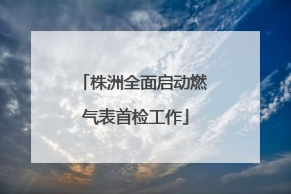 株洲全面启动燃气表首检工作
