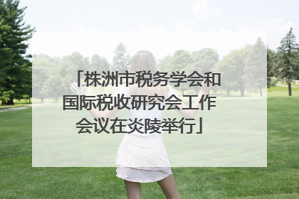 株洲市税务学会和国际税收研究会工作会议在炎陵举行