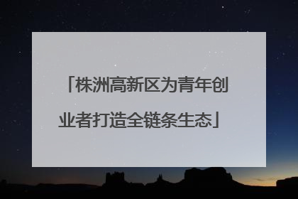株洲高新区为青年创业者打造全链条生态