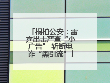 桐柏公安：雷霆出击严查“小广告” 斩断电诈“黑引流”