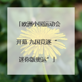 欧洲小国运动会开幕 九国竞逐“迷你版奥运”