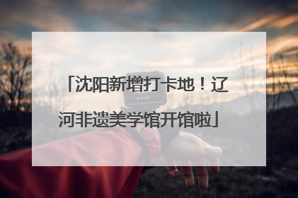 沈阳新增打卡地！辽河非遗美学馆开馆啦
