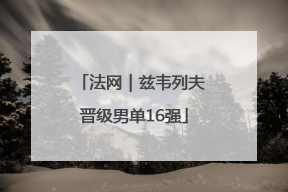 法网｜兹韦列夫晋级男单16强