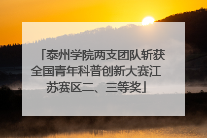 泰州学院两支团队斩获全国青年科普创新大赛江苏赛区二、三等奖