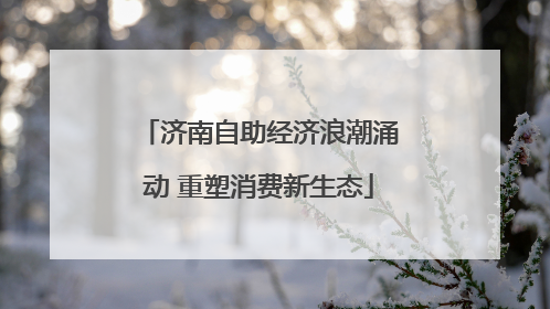 济南自助经济浪潮涌动 重塑消费新生态