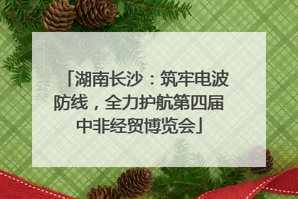 湖南长沙：筑牢电波防线，全力护航第四届中非经贸博览会