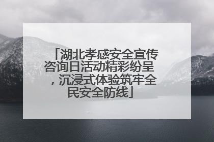湖北孝感安全宣传咨询日活动精彩纷呈，沉浸式体验筑牢全民安全防线