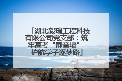 湖北毅瑞工程科技有限公司党支部：筑牢高考“静音墙” 护航学子逐梦路