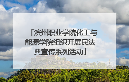 滨州职业学院化工与能源学院组织开展民法典宣传系列活动