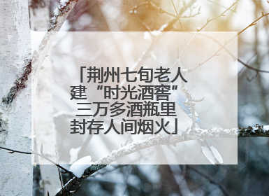 荆州七旬老人建“时光酒窖” 三万多酒瓶里封存人间烟火
