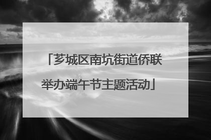 芗城区南坑街道侨联举办端午节主题活动