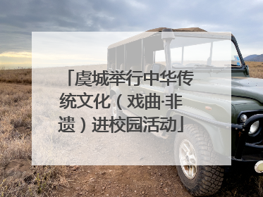 虞城举行中华传统文化（戏曲·非遗）进校园活动