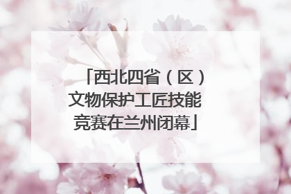 西北四省（区）文物保护工匠技能竞赛在兰州闭幕