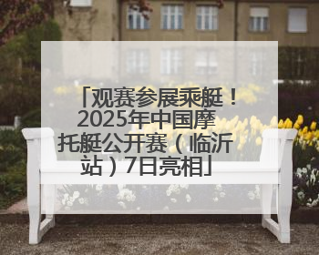 观赛参展乘艇！2025年中国摩托艇公开赛（临沂站）7日亮相