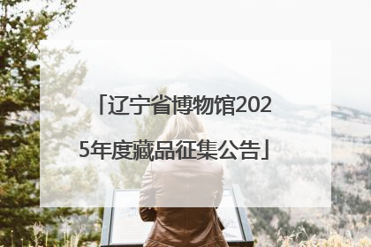 辽宁省博物馆2025年度藏品征集公告