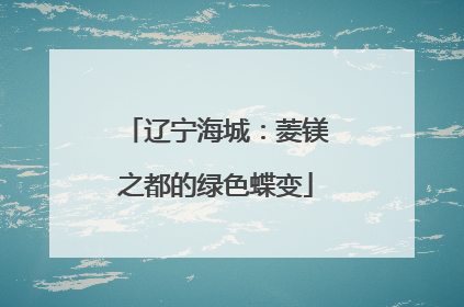 辽宁海城：菱镁之都的绿色蝶变
