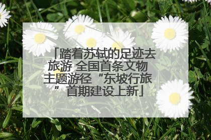 踏着苏轼的足迹去旅游 全国首条文物主题游径“东坡行旅”首期建设上新