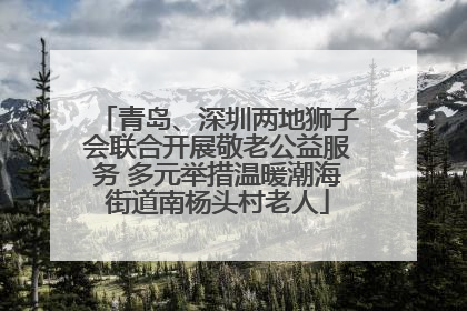 青岛、深圳两地狮子会联合开展敬老公益服务 多元举措温暖潮海街道南杨头村老人
