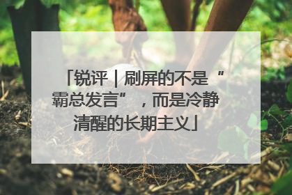 锐评｜刷屏的不是“霸总发言”，而是冷静清醒的长期主义