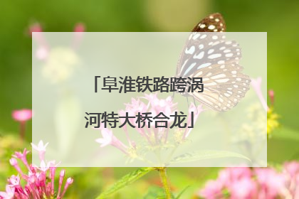 阜淮铁路跨涡河特大桥合龙