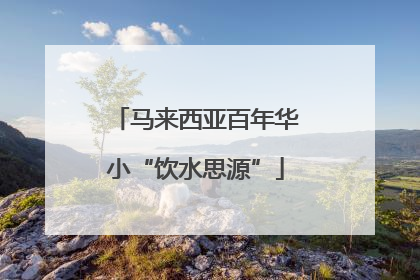 马来西亚百年华小“饮水思源”