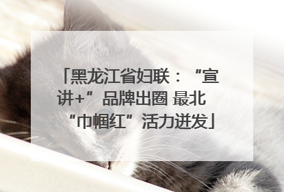 黑龙江省妇联：“宣讲+”品牌出圈 最北“巾帼红”活力迸发