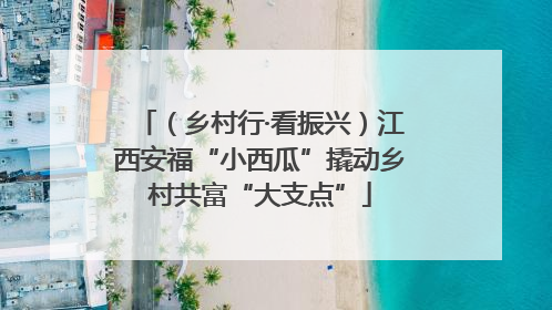 （乡村行·看振兴）江西安福“小西瓜”撬动乡村共富“大支点”