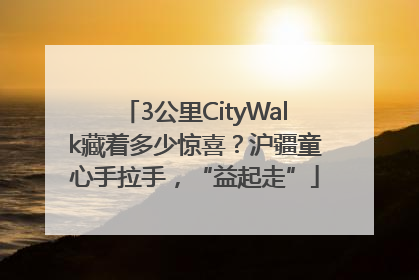 3公里CityWalk藏着多少惊喜？沪疆童心手拉手，“益起走”