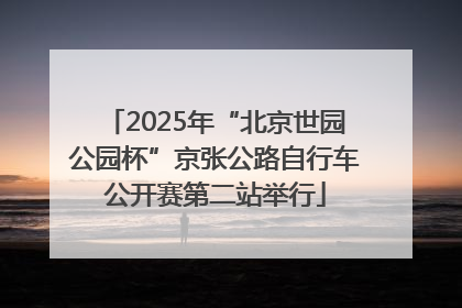 2025年“北京世园公园杯”京张公路自行车公开赛第二站举行