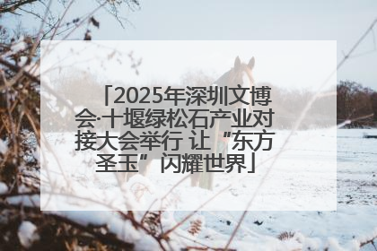 2025年深圳文博会·十堰绿松石产业对接大会举行 让“东方圣玉”闪耀世界