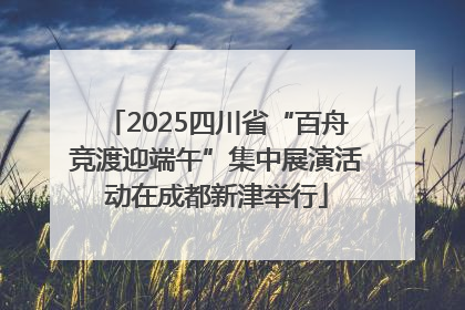 2025四川省“百舟竞渡迎端午”集中展演活动在成都新津举行