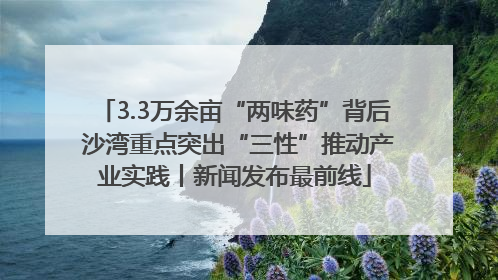 3.3万余亩“两味药”背后 沙湾重点突出“三性”推动产业实践丨新闻发布最前线